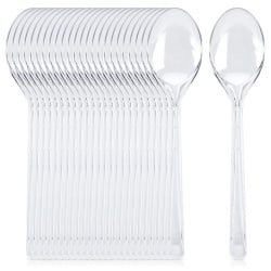 Łyżki plastikowe wielorazowe 17,5 cm 25 szt. Łyżki plastikowe wielorazowe 17,5 cm 25 szt.