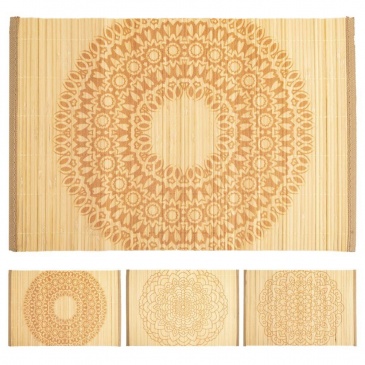 Mata kuchenna zwijana na stół bambusowa podkładka pod talerz talerze sztućce mandala 30x45 cm