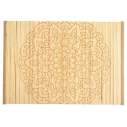 Mata kuchenna zwijana na stół bambusowa podkładka pod talerz talerze sztućce mandala 30x45 cm