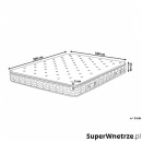 Materac kieszeniowy z lateksem -180x200 - Multipocket - Leonardo