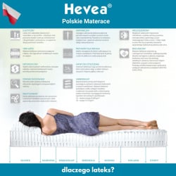 Materac lateksowy Hevea Junior Max 160x90 (Aegis Natural Care)