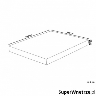 Materac ortopedyczny z pianki wiskoelastycznej 180 x 200 cm Cipriano BLmeble