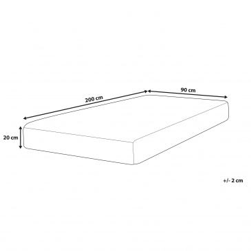 Materac piankowy 90 x 200 cm PEARL