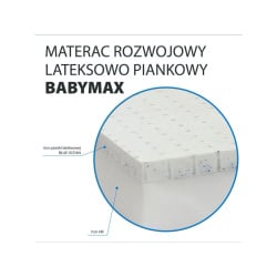 Materac z lateksem Hevea Baby Max 120x60 (Aegis Natural Care)