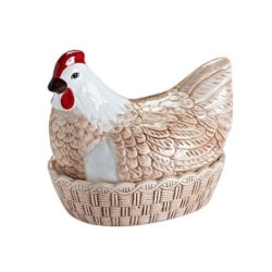 MC -Pojemnik Kura ceramiczna do przechowywania jaj MC -Pojemnik Kura ceramiczna do przechowywania jaj