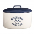 Pojemnik na pieczywo 31x18x23,5cm Mason Cash Varsity granatowo-biały