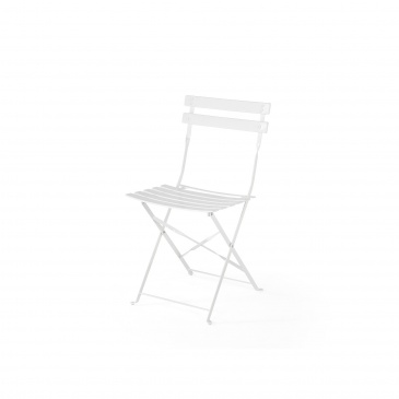 Meble ogrodowe białe - balkonowe - stół z 2 krzesłami - Mondo