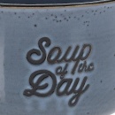 Miska na zupę, bulionówka do zupy, ceramiczna, 650 ml, niebieska