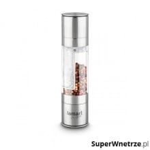 Młynek ręczny 2X100ml Lamart Tube srebrny