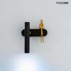 Moosee lampa ścienna boy tube l czarna