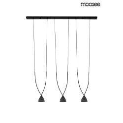 Moosee lampa wisząca atlas 3 czarna Moosee lampa wisząca atlas 3 czarna