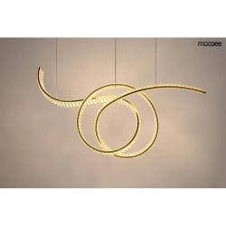 Moosee lampa wisząca wave 120 złota