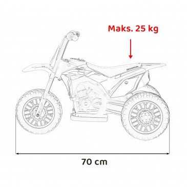 Motorek cross honda crf 450r czerwony