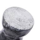 Moździerz granitowy kamienny z tłuczkiem do ucierania przypraw ziół orzechów ciężki 11 cm