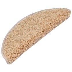 Nakładki na schody, 15 szt., 65 x 25 cm, kremowe