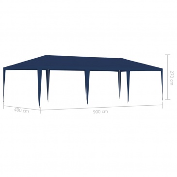 Namiot imprezowy, 4 x 9 m, niebieski