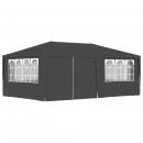 Namiot imprezowy ze ściankami, 4x6 m, antracytowy, 90 g/m²