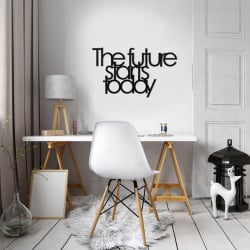 Napis 3D na ścianę DekoSign THE FUTURE STARTS TODAY czarny