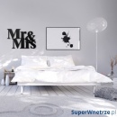 Napis na ścianę DekoSign MR&MRS czarny