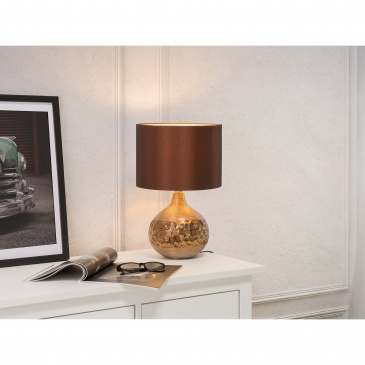 Nowoczesna lampka nocna - lampa stojąca w kolorze brązowym - Benussi