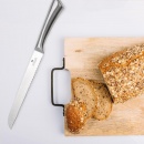Nóż kuchenny stalowy do chleba, pieczywa, bagietek, ząbkami, 34 cm