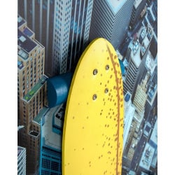 Obraz big city skater 130x130 cm