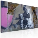 Obraz - Mały zabójca (Banksy) (60x40 cm)