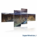 Obraz - Marmurowy kanion (100x45 cm)