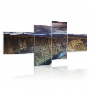 Obraz - Marmurowy kanion (100x45 cm)