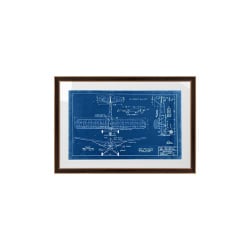 Obraz mechanical plane 3 90x62 cm