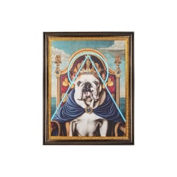 Obraz neon bulldog 80x100 cm