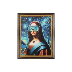 Obraz neon lisa 80x100 cm