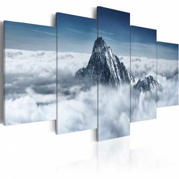 Obraz - Szczyt góry ponad chmurami (100x50 cm)