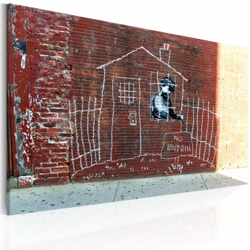 Obraz - Uziemiony (Banksy) (60x40 cm)