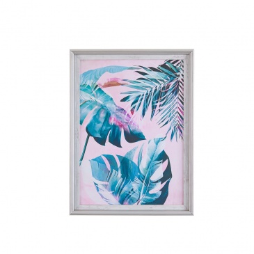 Obraz w ramie 30 x 40 cm niebiesko-różowy AGENA