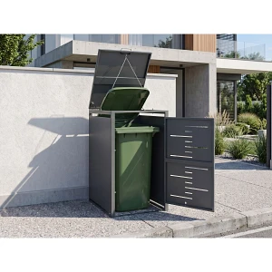 Obudowa śmietnikowa 240 L PERISSA Metal Ciemnoszary Obudowa śmietnikowa 240 L PERISSA Metal Ciemnoszary