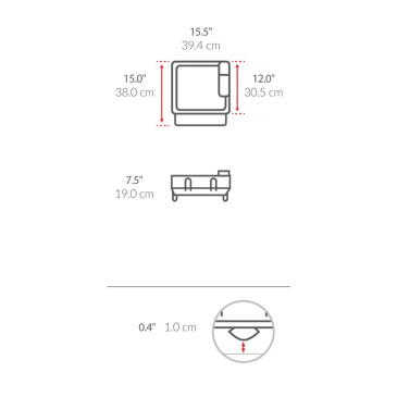 Ociekacz do naczyń compact - stal nierdzewna / simplehuman