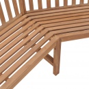 Ogrodowa ławka narożna, 185x185x90 cm, lite drewno tekowe