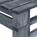 Ogrodowa ławka z palet, drewno FSC, szara