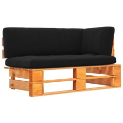 Ogrodowa sofa narożna z palet, impregnowane drewno sosnowe