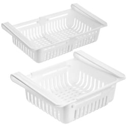 Organizer szufladka do lodówki zawieszana pojemnik rozsuwany pod półkę