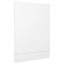 Panel do zabudowy zmywarki, biały, 45x3x67 cm, płyta wiórowa