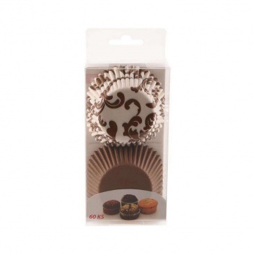 Papilotki cukiernicze do muffinek, foremka na babeczki, śr. 7 cm, 60 sztuk