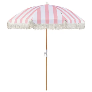 Parasol ogrodowy ⌀ 150 cm różowy z białym mondello