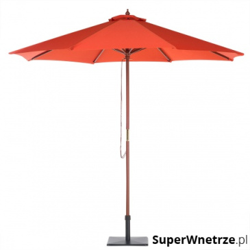 Parasol ogrodowy Ø270 cm ceglasty Lucaniaso II