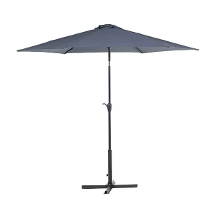 Parasol ogrodowy ⌀ 270 cm ciemnoszary varese