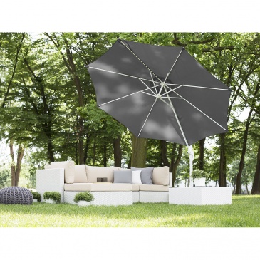 Parasol ogrodowy Ø300 cm dunkelgrau/biały Inzerillo