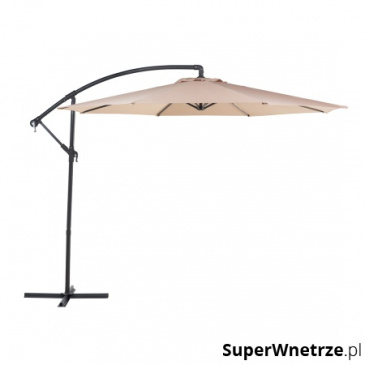 Parasol ogrodowy Ø300 cm mokka Russo