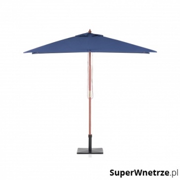 Parasol ogrodowy - ciemnoniebieski - 144 x 195 cm - drewno - Olanda