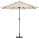 Parasol ogrodowy LED Ø266 cm beżowy Zaccheo